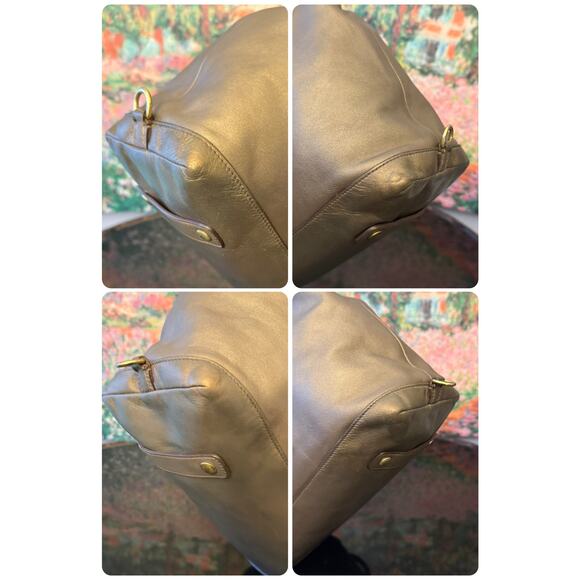 GUC Coach F15447 Ashley Satchel in Olive/Bronze Leather - Picture 5 of 13